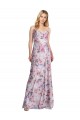 Sleeveless A-Line Cowl Neck Formal Dress