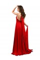 Sleeveless Red Criss Cross Open Back A-Line Halter Neck Formal Dress