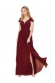 Sleeveless Burgundy A-Line Sweetheart Formal Dress