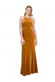 Sleeveless Gold Criss Cross Open Back A-Line Halter Neck Formal Dress