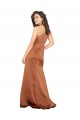 Sleeveless Orange A-Line One Shoulder Formal Dress