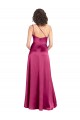 Sleeveless Fuchsia Open Back A-Line One Shoulder Formal Dress