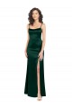 Sleeveless Hunter Open Back A-Line Scoop Neck Formal Dress