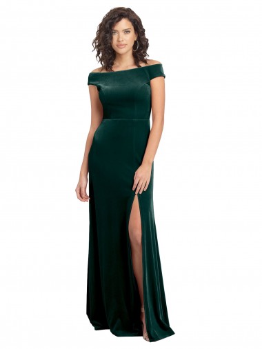Affordable Cap Sleeves Dark Green A-Line Square Neck Formal Dress Canada
