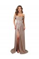 Sleeveless Champagne A-Line Scoop Neck Formal Dress