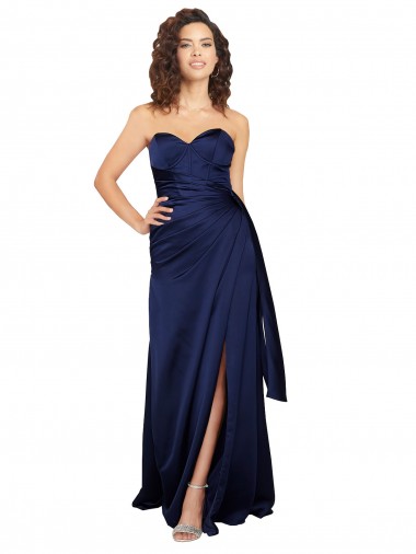 Affordable Sleeveless Sapphire A-Line Sweetheart Formal Dress Canada
