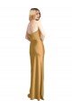 Sleeveless Gold A-Line Strapless Formal Dress