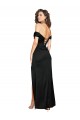 Sleeveless Black Low Back A-Line Sweetheart Black Tie Formal Dress