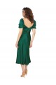 Short Sleeves Hunter Low Back A-Line Sweetheart Formal Dress