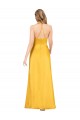 Sleeveless Open Back A-Line V-Neck Formal Dress
