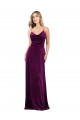 Sleeveless Grape Criss Cross Back A-Line Scoop Neck Formal Dress