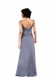 Sleeveless Black Column V-Neck Formal Dress