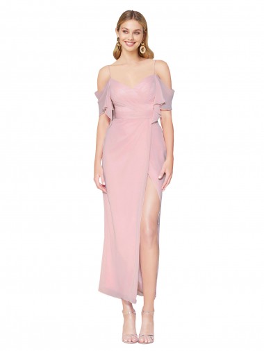 Affordable Cold Shoulder Primrose Mermaid Off the Shoulder Formal Dress Canada