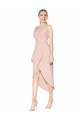 Sleeveless Mauve V-Back Mermaid Spaghetti Straps High Low Formal Dress