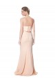 Sleeveless Nude Mermaid Strapless Black Tie Formal Dress