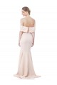 Sleeveless Nude Mermaid Off the Shoulder Formal Dress