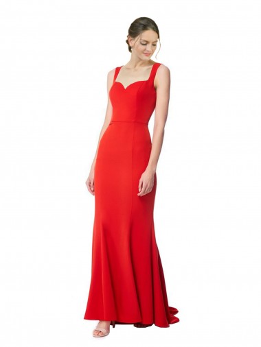 Affordable Sleeveless Red Mermaid Sweetheart Formal Dress Canada