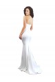 Sleeveless White Low Back Mermaid Sweetheart Formal Dress