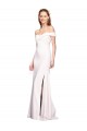 Sleeveless White Mermaid Off the Shoulder Formal Dress