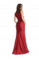 Sleeveless Red Mermaid Square Neck Formal Plus Size Formal Dress