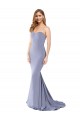 Sleeveless Smoke Blue Low Back Mermaid Sweetheart Formal Dress