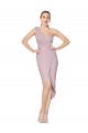 Sleeveless Primrose V-Back Mermaid One Shoulder High Low Formal Dress