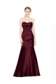 Sleeveless Burgundy Low Back Mermaid Sweetheart Formal Dress