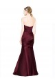 Sleeveless Burgundy Low Back Mermaid Sweetheart Formal Dress