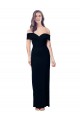 Sleeveless Black Mermaid Off the Shoulder Formal Dress