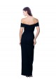 Sleeveless Black Mermaid Off the Shoulder Formal Dress