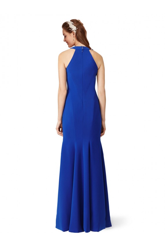 Sleeveless Royal Blue Mermaid V-Neck Formal Dress