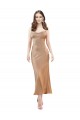 Sleeveless Rose Gold Low Back Sheath Cowl Neck Formal Dress