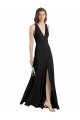 Sleeveless Black Sheath Halter Neck Formal Dress