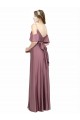 Cold Shoulder Low Back Sheath Off the Shoulder Formal Dress