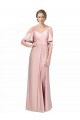 Cold Shoulder Low Back Sheath Off the Shoulder Formal Dress