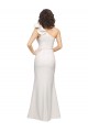 Sleeveless Ivory Sheath One Shoulder Formal Dress
