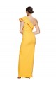 Sleeveless Saffron Sheath One Shoulder Formal Dress