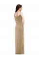 Sleeveless Champagne Sheath One Shoulder Black Tie Formal Dress