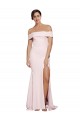 Sleeveless Pink Low Back Sheath Square Neck Formal Dress