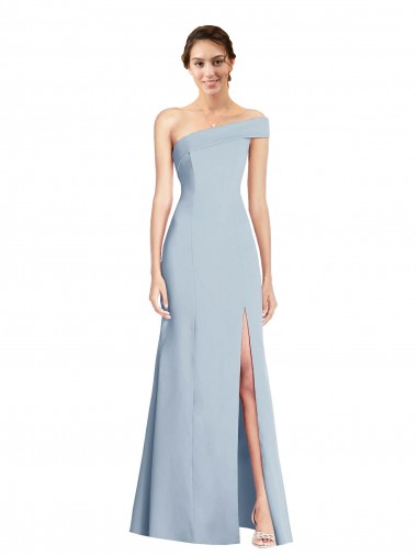 Affordable Sleeveless Light Sky Blue Trumpet Off the Shoulder Formal Gowns Canada