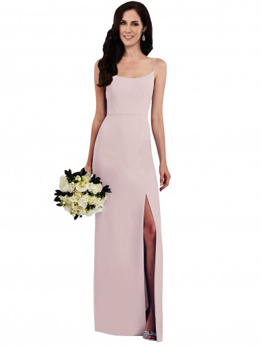 Affordable Sleeveless V-Back Trumpet Spaghetti Straps Formal Dress Canada