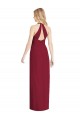 Sleeveless Desert Rose Trumpet Halter Neck Formal Dress